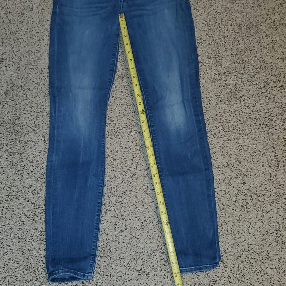 Hudson Stretch Skinny Med Wash Blue Denim Jeans